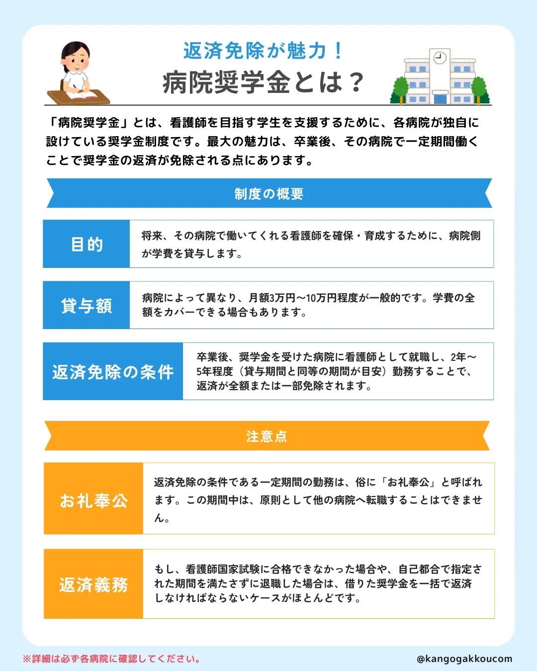 返済免除が魅力！病院奨学金とは？